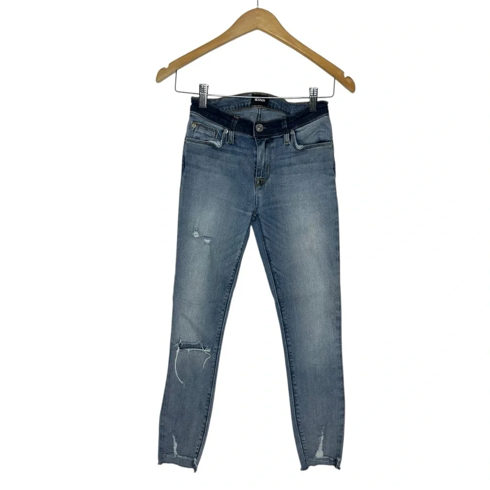 Hudson Nico Mid Rise Crop Super Skinny Jeans 25 - Picture 3 of 8